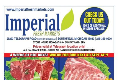 Imperial Fresh Markets (Southfield, MI) Weekly Ad August 17 - September 13, 2026