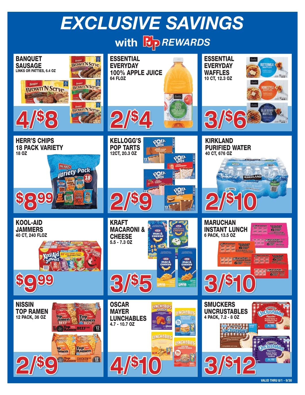 PJP Marketplace Rewards Exclusives 08/01-09/30 Weekly Ad August 1 - September 30, 2026