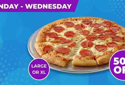 Chuck E. Cheese: 50% Off Any Large or Xtra Large Pizza
