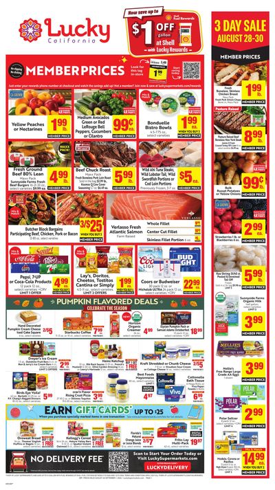 Lucky Supermarkets (Diablo–Brisbane Area, CA) Weekly Ad August 26 - September 1, 2026