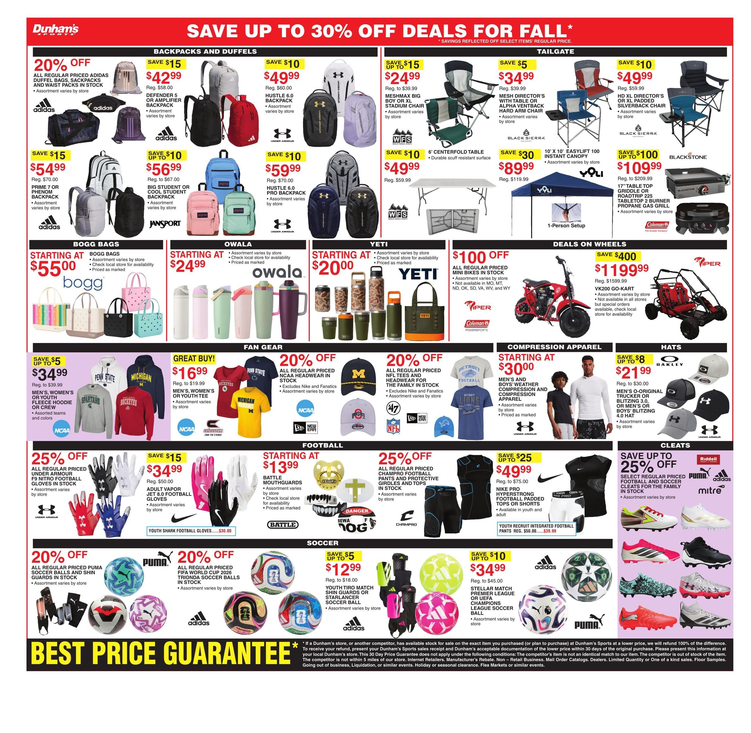Dunham's Sports (Bay Area, AR) Weekly Ad August 29 - September 3, 2026