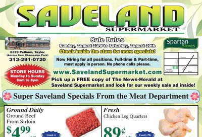 Saveland Supermarket Weekly Ad August 23 - 29, 2026