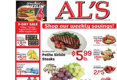 Al's Foodtown Weekly Ad August 25 - 31, 2026