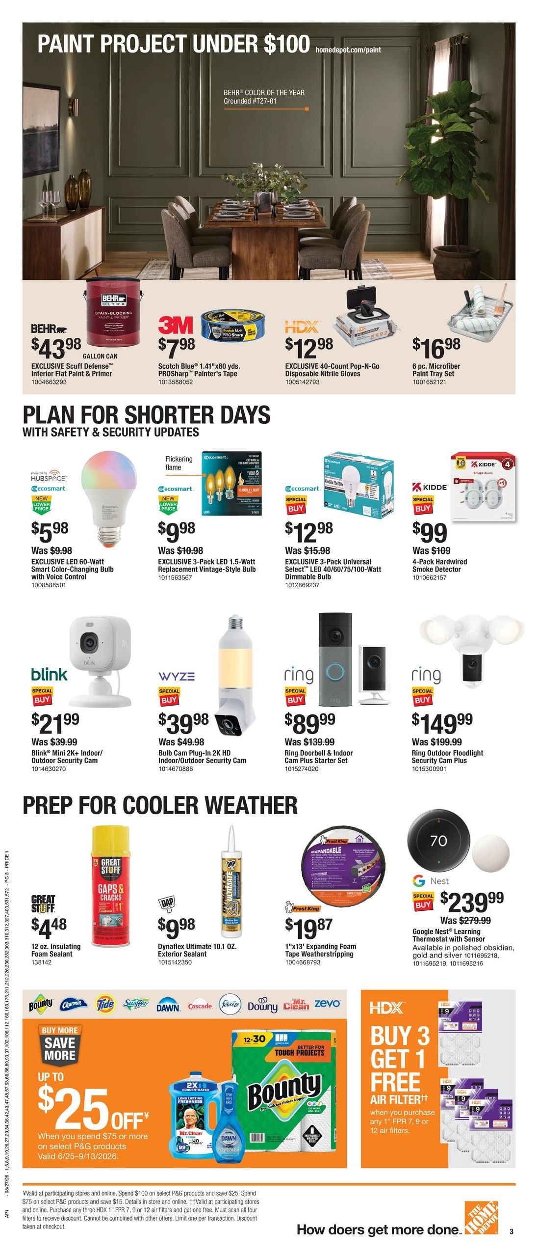 Home Depot (AL, MS) Labor Day Savings Weekly Ad August 27 - September 9, 2026