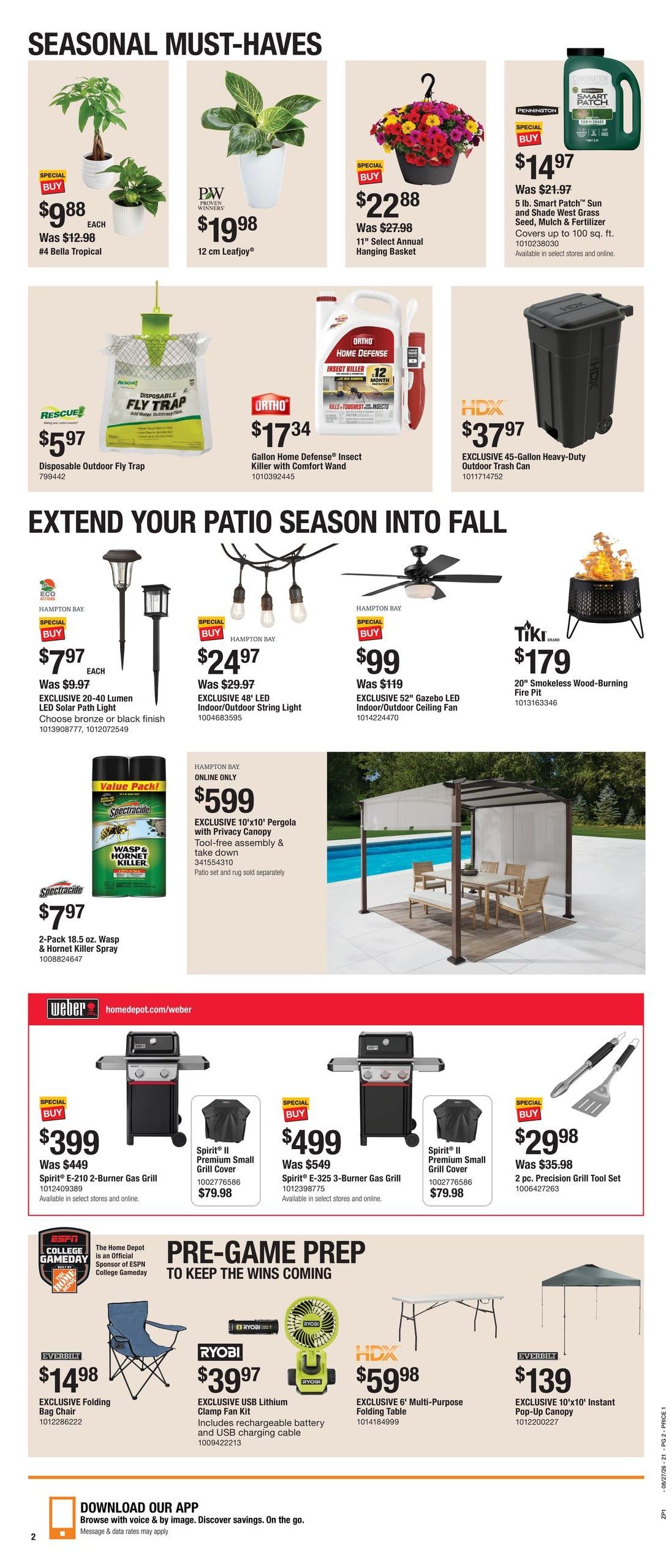 Home Depot (Antioch Area, CA) Labor Day Savings Weekly Ad August 27 - September 9, 2026