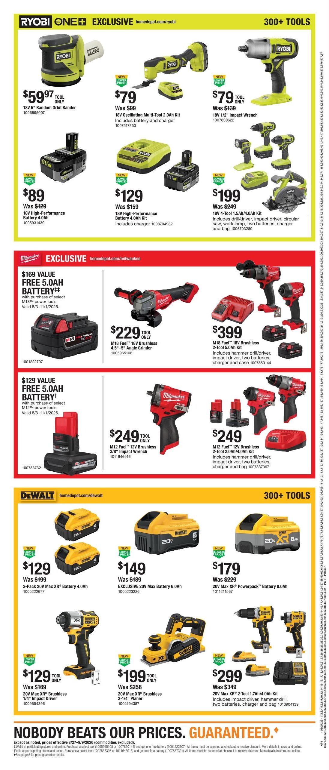 Home Depot (Antioch Area, CA) Labor Day Savings Weekly Ad August 27 - September 9, 2026