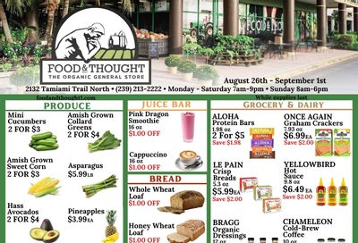Food & Thought Weekly Ad August 26 - September 1, 2026