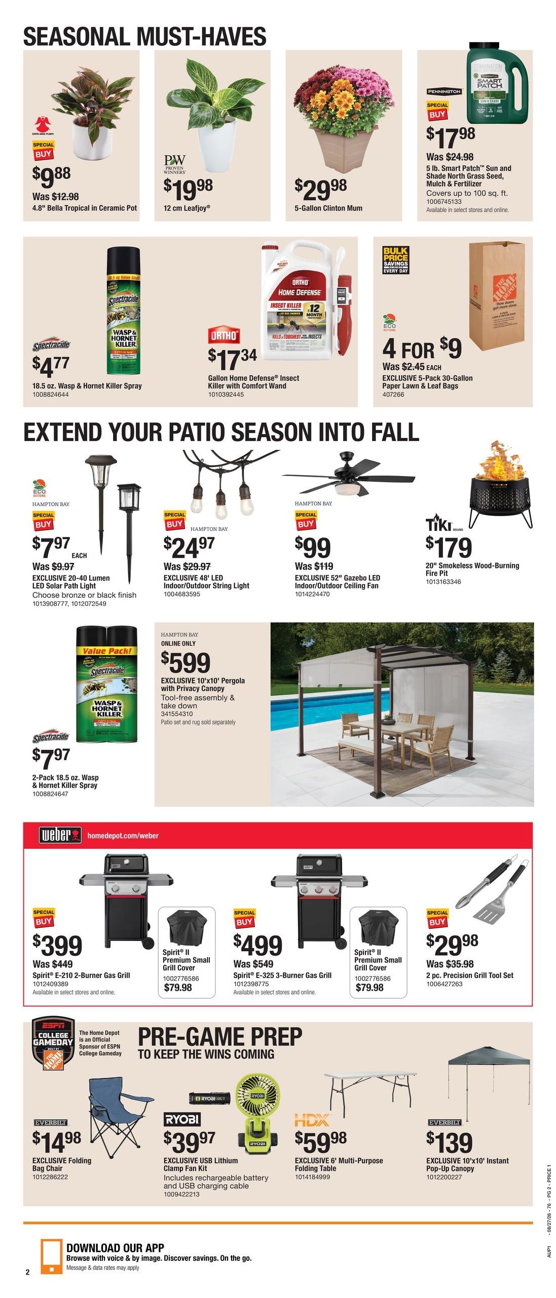 Home Depot (ID, NV, OR, UT, WY) Labor Day Savings Weekly Ad August 27 - September 9, 2026