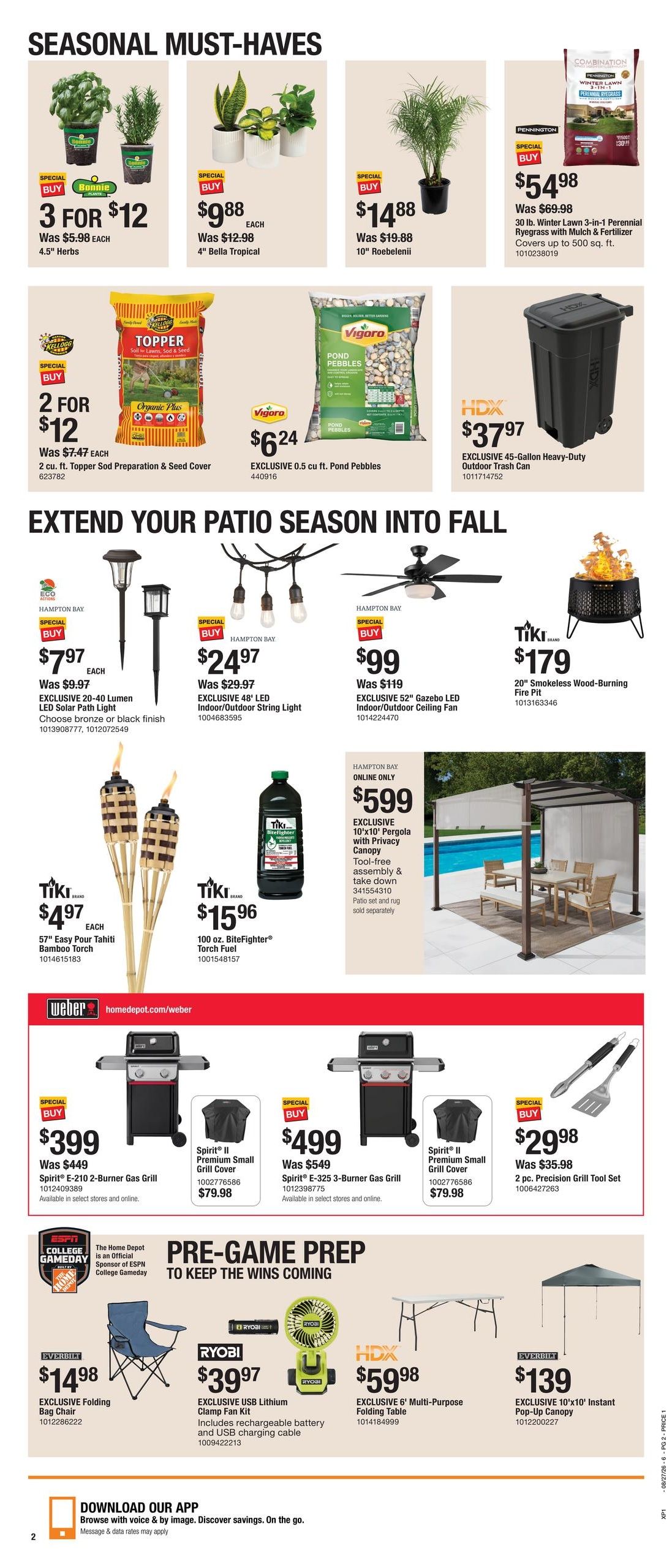 Home Depot (AZ, NV) Labor Day Savings Weekly Ad August 27 - September 9, 2026