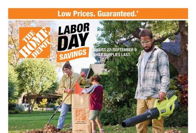 Home Depot (Allen Park Area, MI) Labor Day Savings Weekly Ad August 27 - September 9, 2026