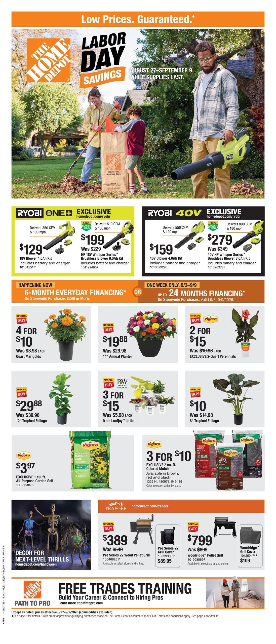Home Depot (AR, MO, OK) Labor Day Savings Weekly Ad August 27 - September 9, 2026