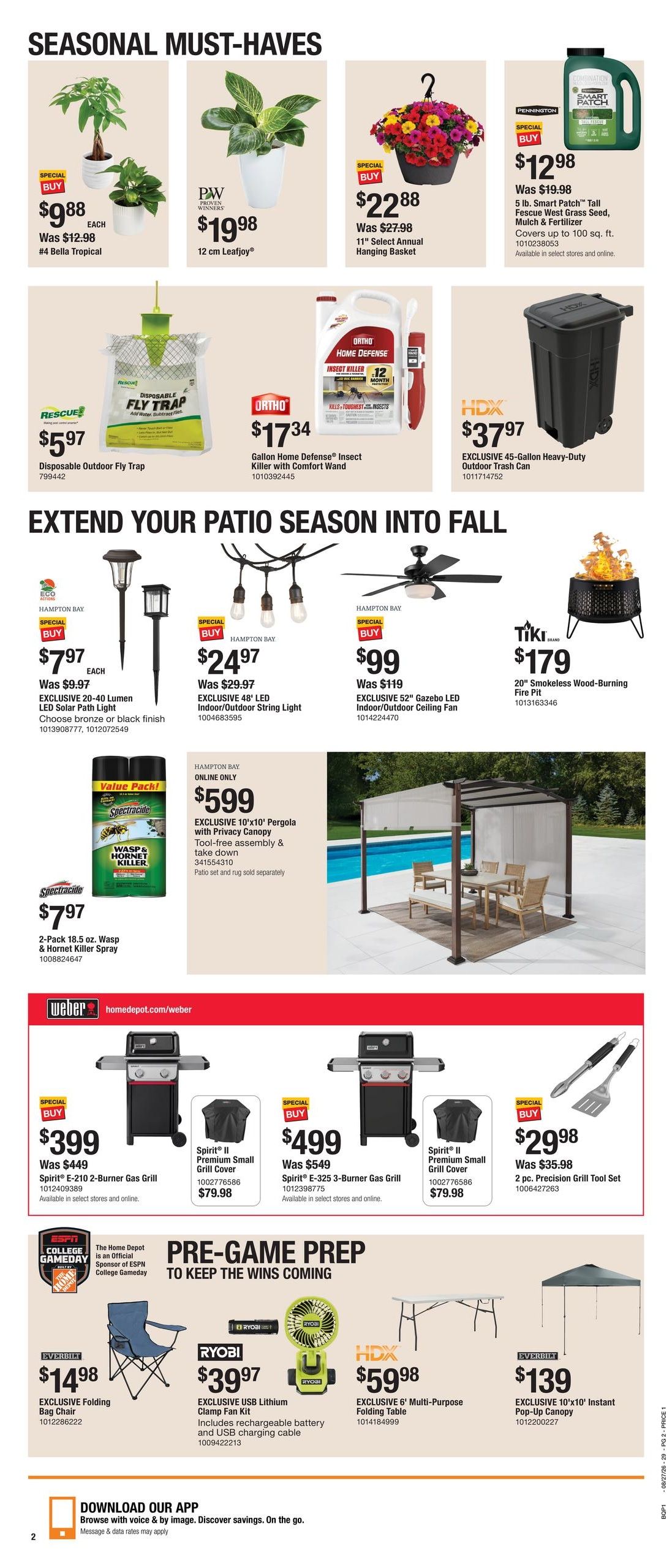 Home Depot (Antelope Area, CA) Labor Day Savings Weekly Ad August 27 - September 9, 2026
