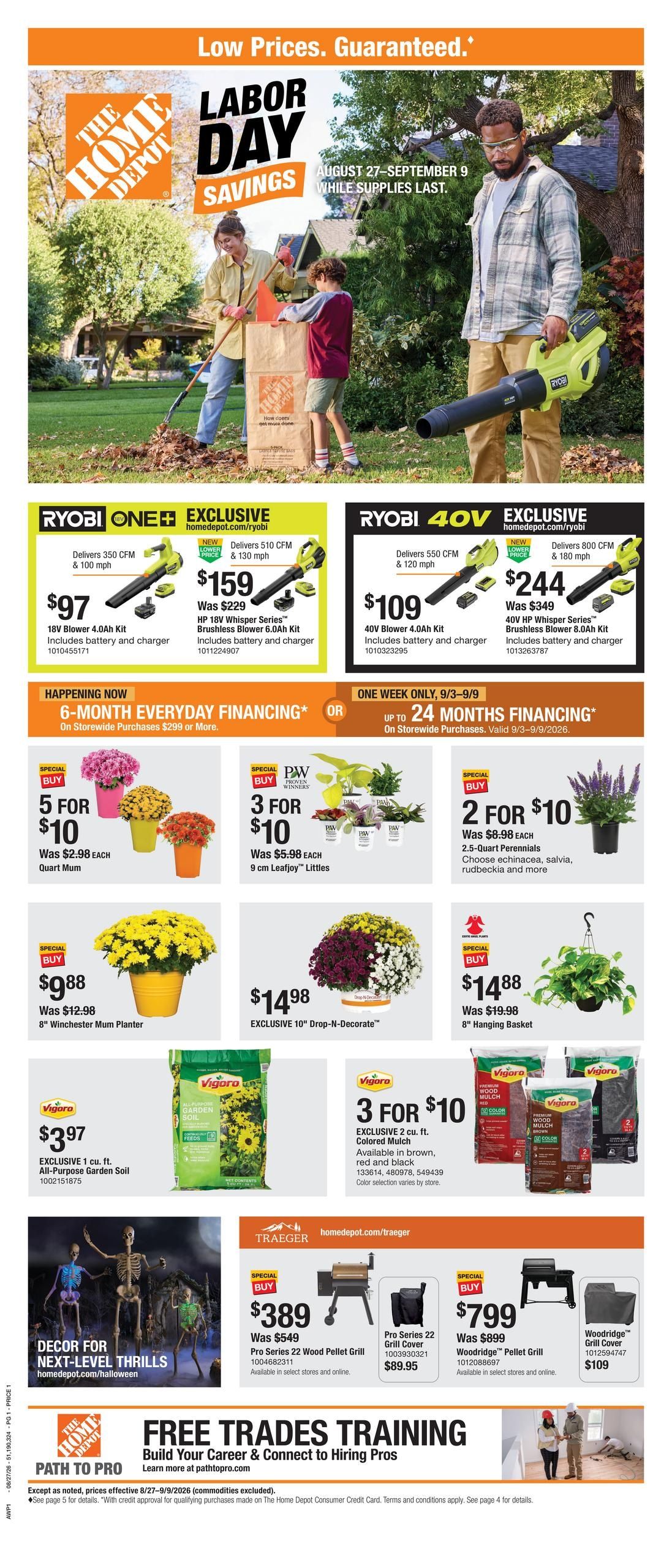 Home Depot (Avon–Eagle Area, CO) Labor Day Savings Weekly Ad August 27 - September 9, 2026