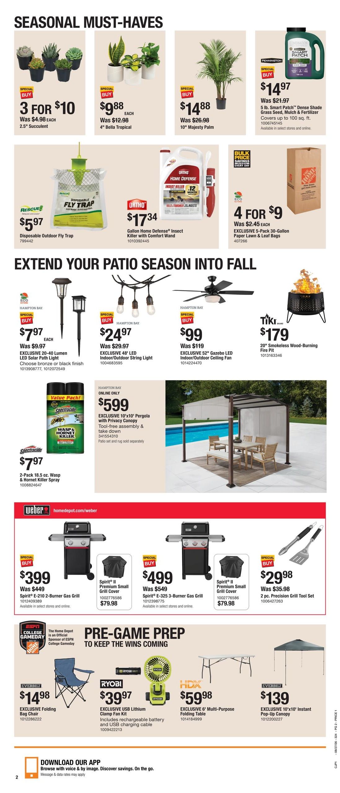 Home Depot (Avon–Eagle Area, CO) Labor Day Savings Weekly Ad August 27 - September 9, 2026