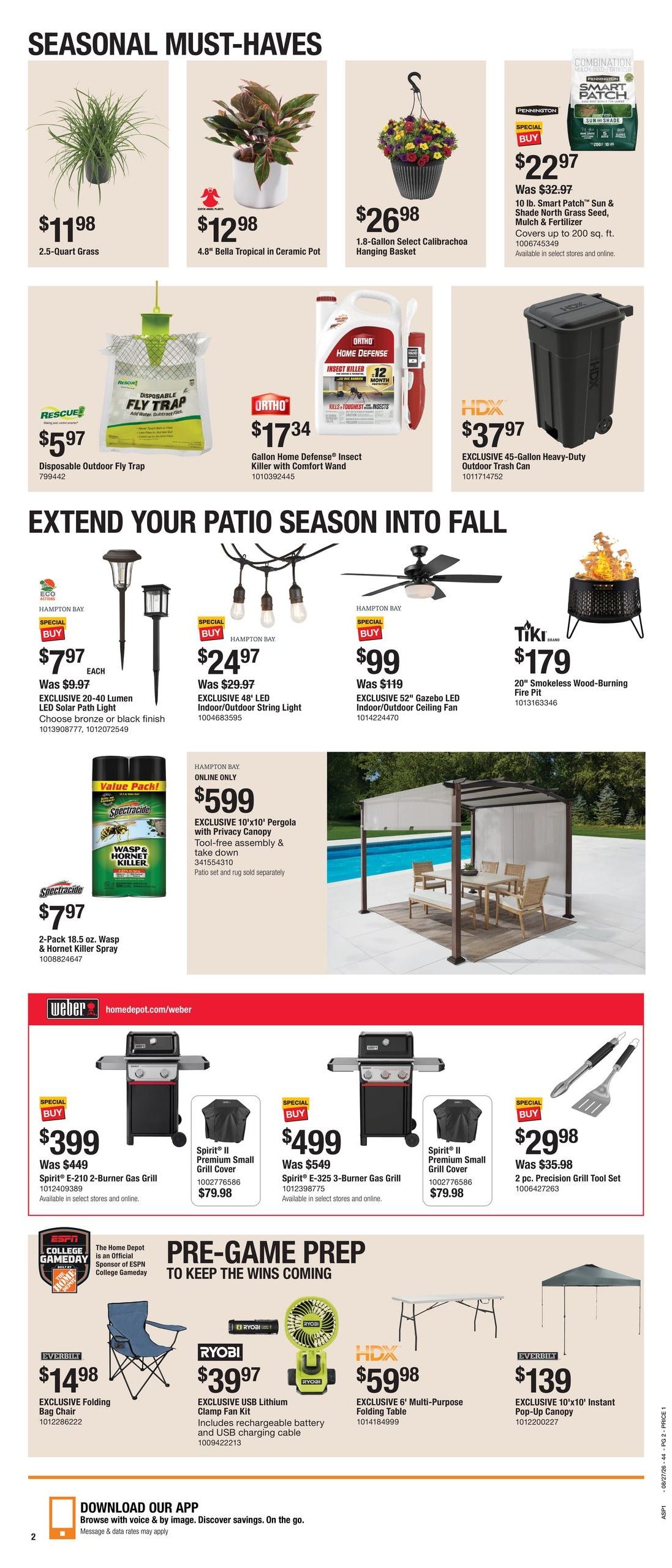 Home Depot (Bellevue Area, WA) Labor Day Savings Weekly Ad August 27 - September 9, 2026