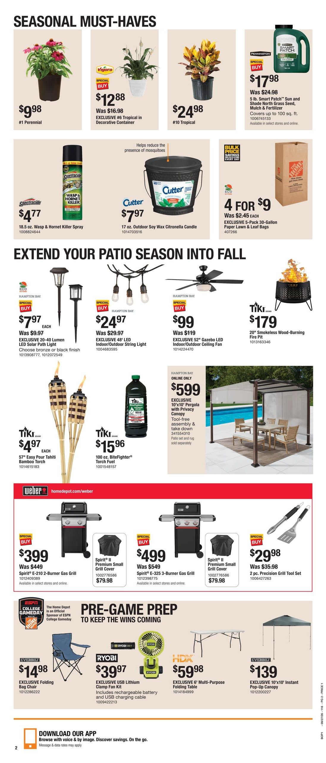 Home Depot (Bronx–Englewood Cliffs Area, NJ–NY) Labor Day Savings Weekly Ad August 27 - September 9, 2026