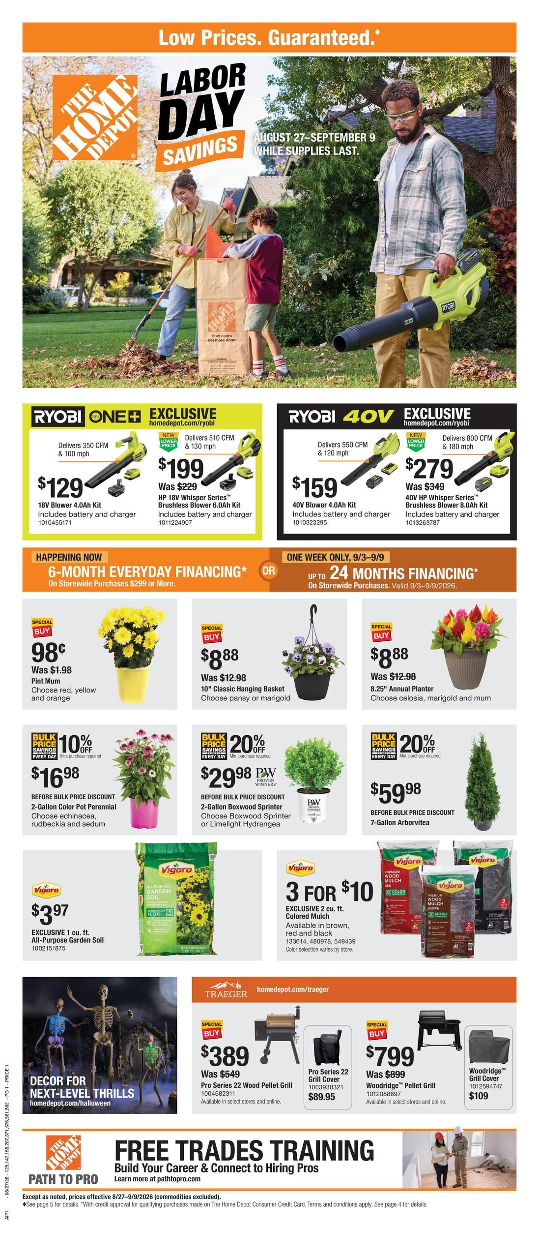 Home Depot (NE) Labor Day Savings Weekly Ad August 27 - September 9, 2026