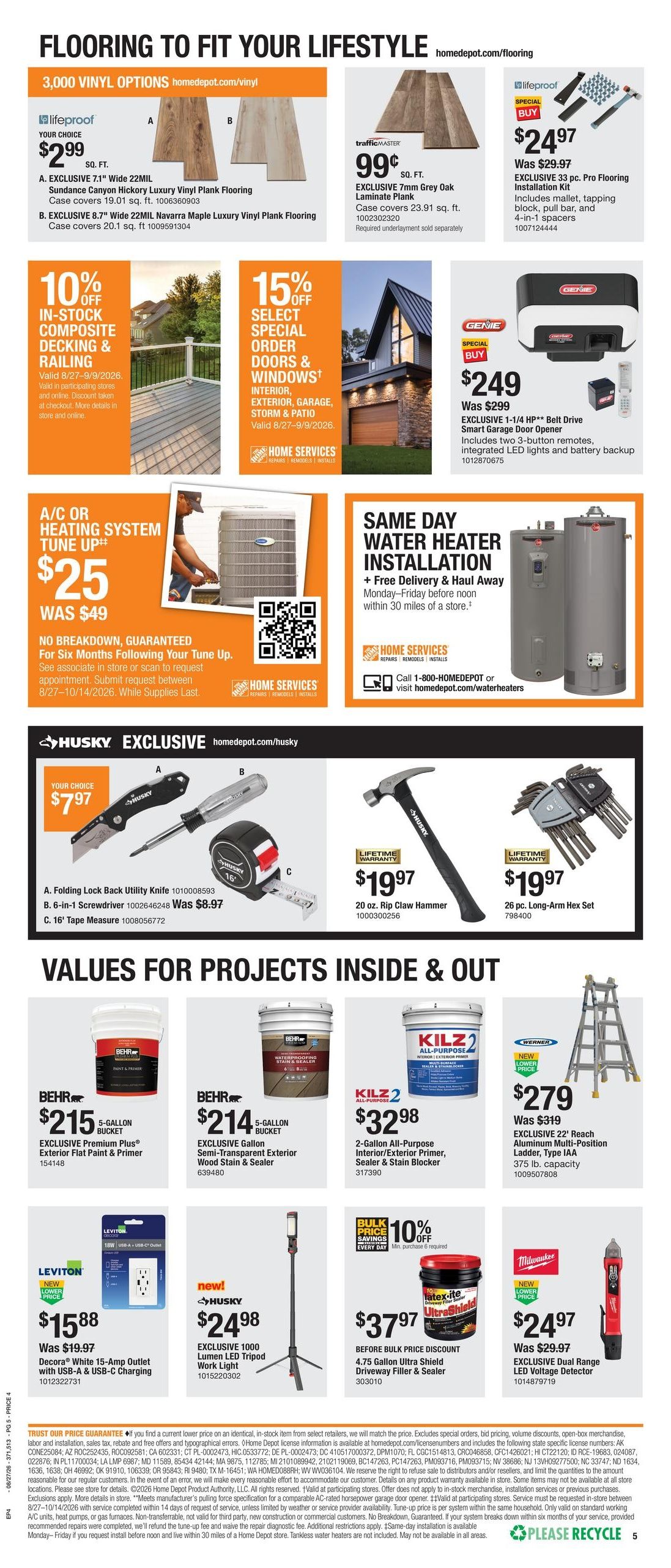 Home Depot (NE) Labor Day Savings Weekly Ad August 27 - September 9, 2026
