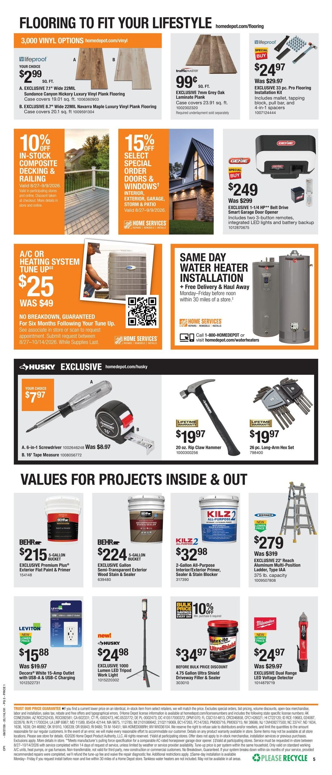 Home Depot (NY) Labor Day Savings Weekly Ad August 27 - September 9, 2026