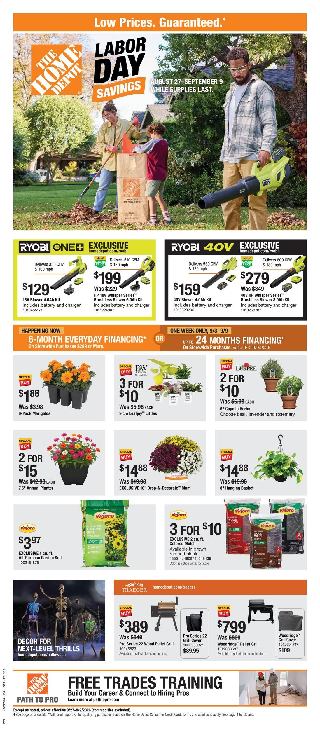 Home Depot (AZ) Labor Day Savings Weekly Ad August 27 - September 9, 2026