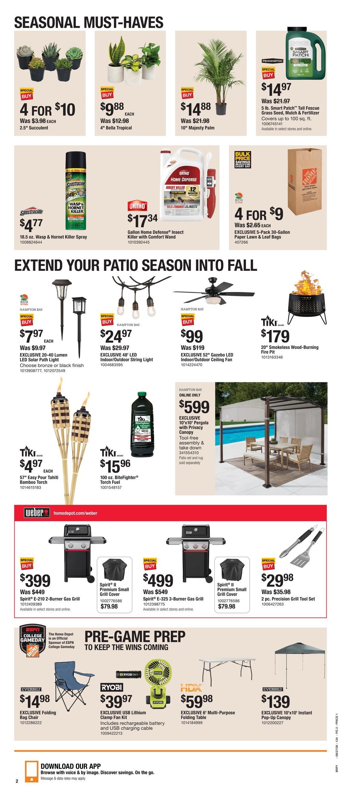 Home Depot (AZ) Labor Day Savings Weekly Ad August 27 - September 9, 2026