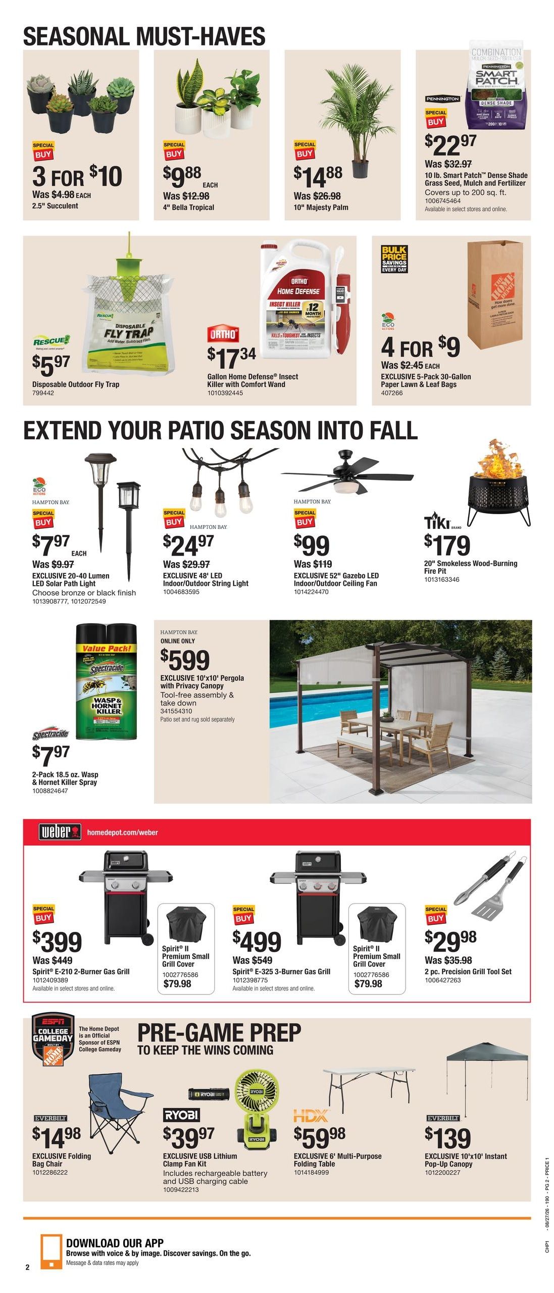 Home Depot (CO, UT) Labor Day Savings Weekly Ad August 27 - September 9, 2026