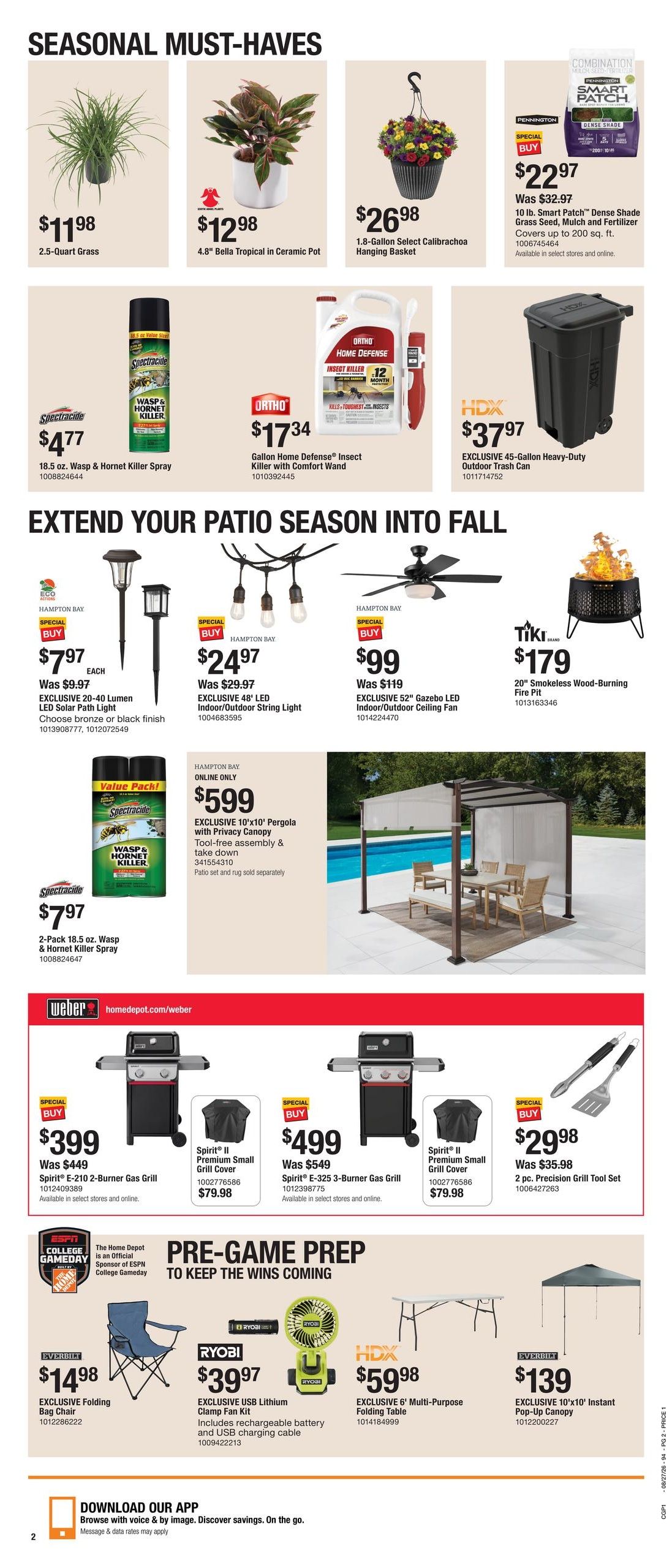 Home Depot (ID, MT, OR, WA) Labor Day Savings Weekly Ad August 27 - September 9, 2026