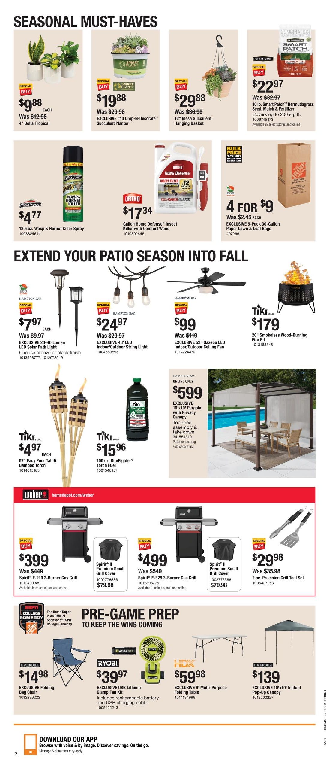 Home Depot (Henderson–The Lakes Area, NV) Labor Day Savings Weekly Ad August 27 - September 9, 2026