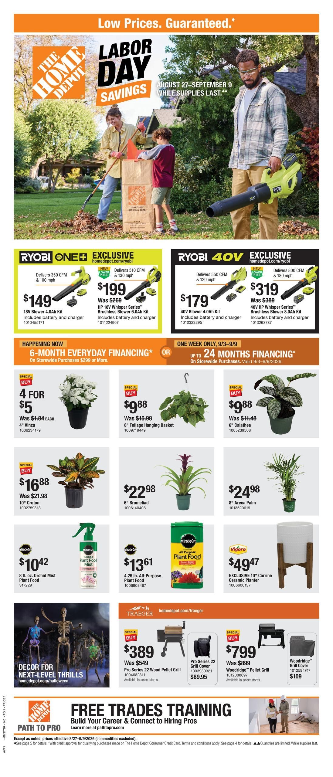 Home Depot (Honolulu–Kaneohe Area, HI) Labor Day Savings Weekly Ad August 27 - September 9, 2026