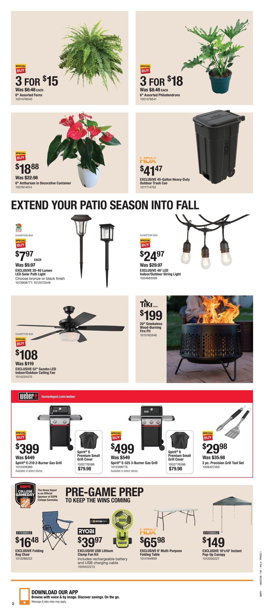 Home Depot (Honolulu–Kaneohe Area, HI) Labor Day Savings Weekly Ad August 27 - September 9, 2026