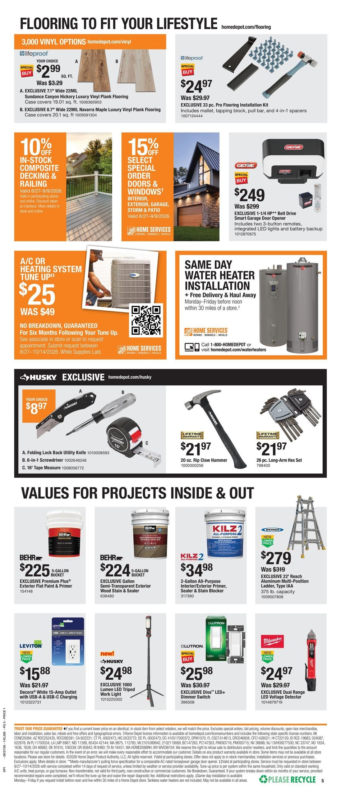 Home Depot (Honolulu–Kaneohe Area, HI) Labor Day Savings Weekly Ad August 27 - September 9, 2026