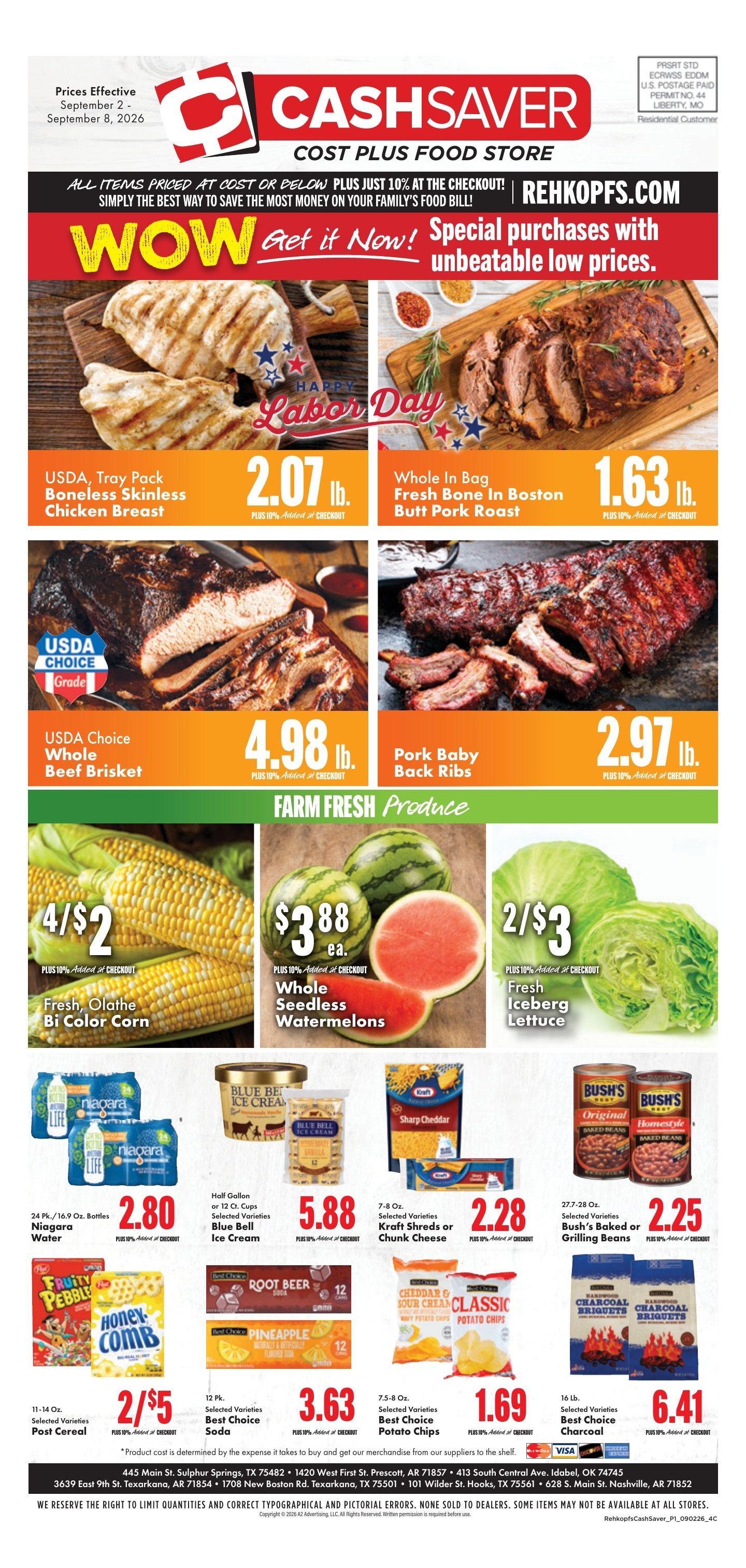 Rehkopf's Family Foods Weekly Ad September 2 - 8, 2026