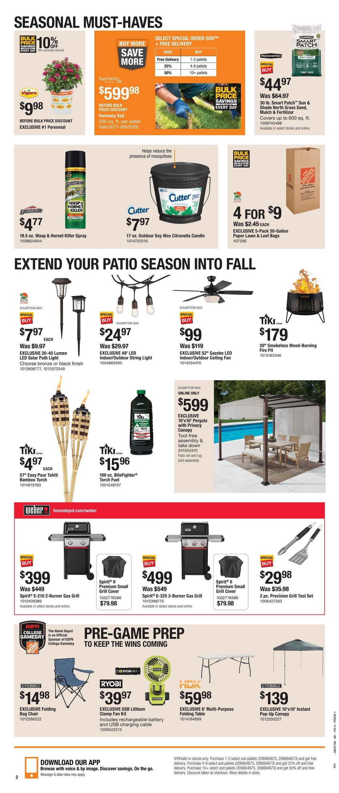 Home Depot (Buffalo Area, NY) Labor Day Savings Weekly Ad August 27 - September 9, 2026