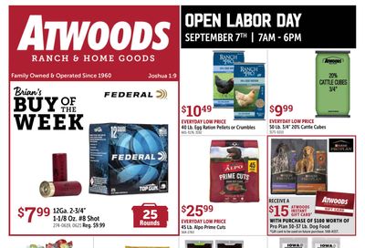 Atwoods Weekly Ad August 25 - September 7, 2026