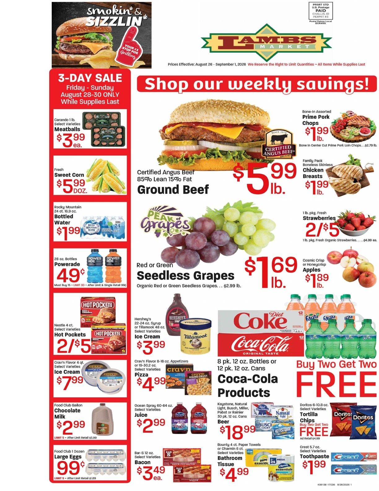 Lamb's Market Weekly Ad August 26 - September 1, 2026