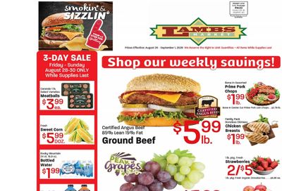 Lamb's Market Weekly Ad August 26 - September 1, 2026
