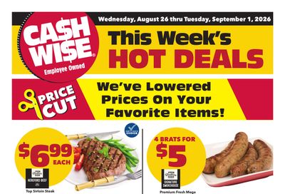 Cash Wise Weekly Ad August 26 - September 1, 2026