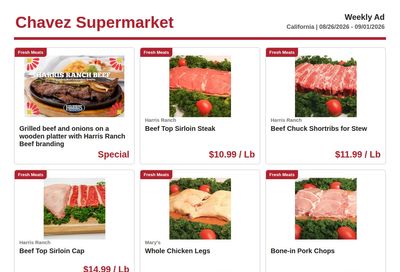 Chavez Supermarket Weekly Ad August 26 - September 1, 2026