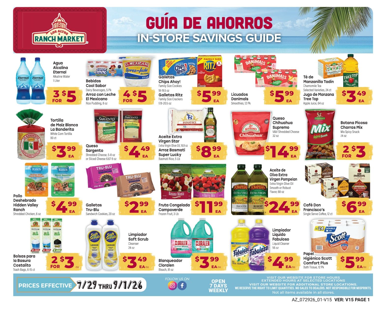 Los Altos Ranch Market August Savings Guide Weekly Ad August 3 - September 1, 2026