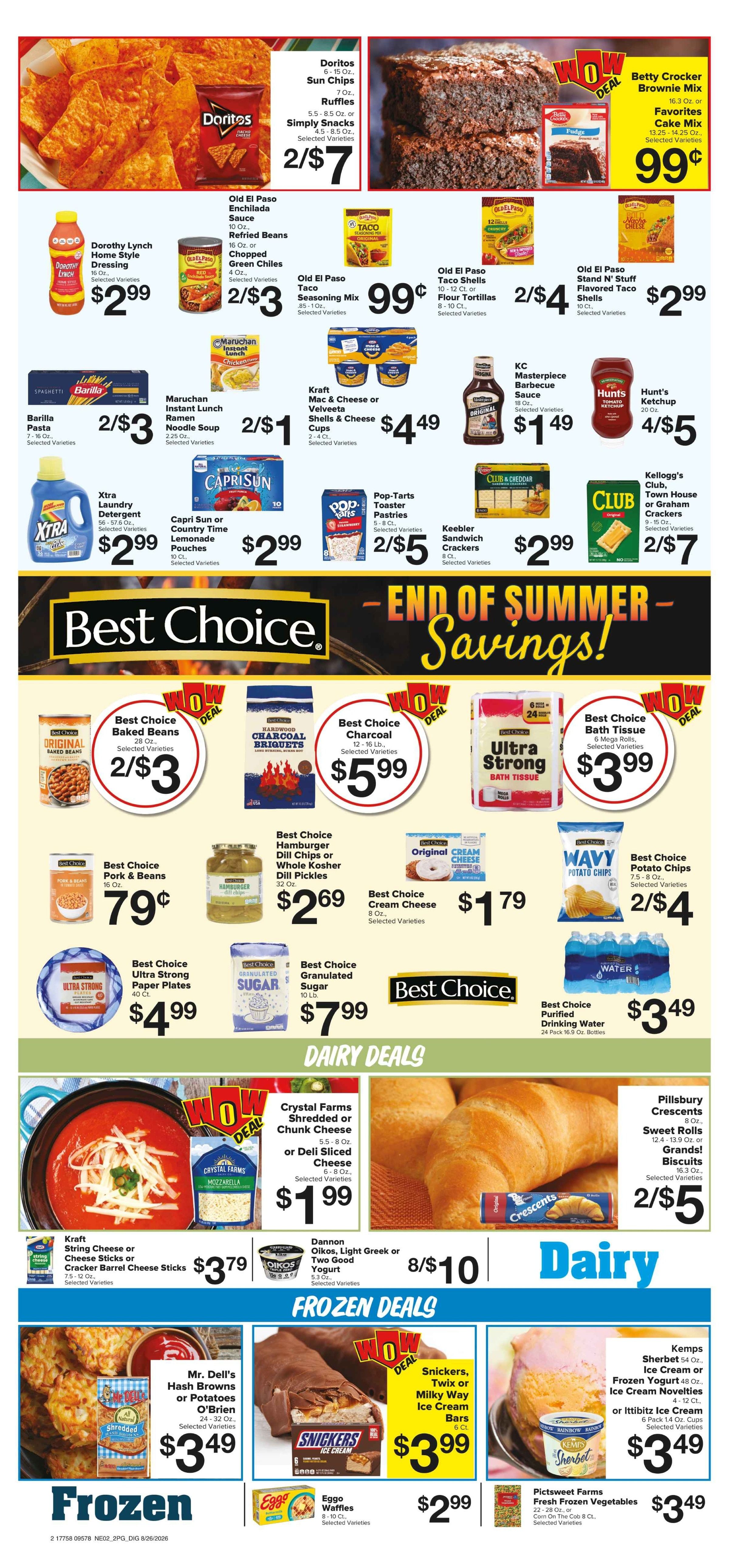 Cambridge Super Market End of Summer Steals! Weekly Ad August 24 - 29, 2026