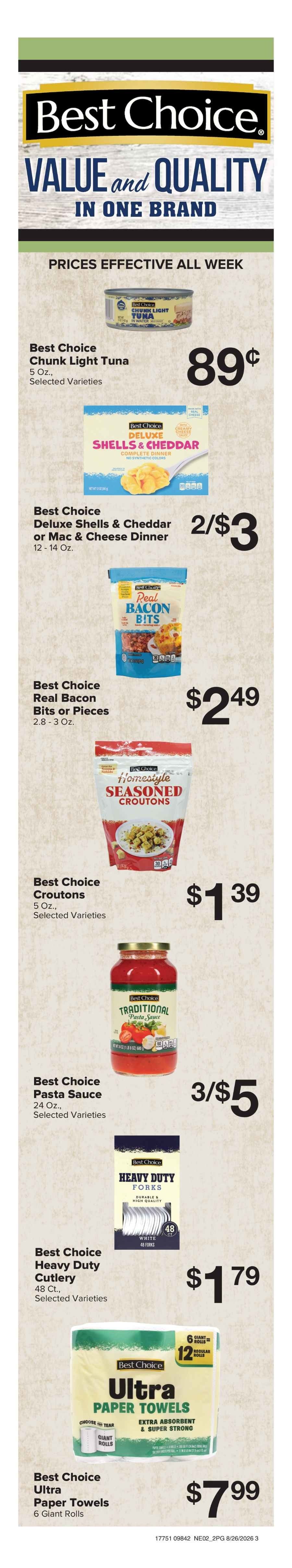 People's Grocery End of Summer Steals! Weekly Ad August 26 - September 1, 2026
