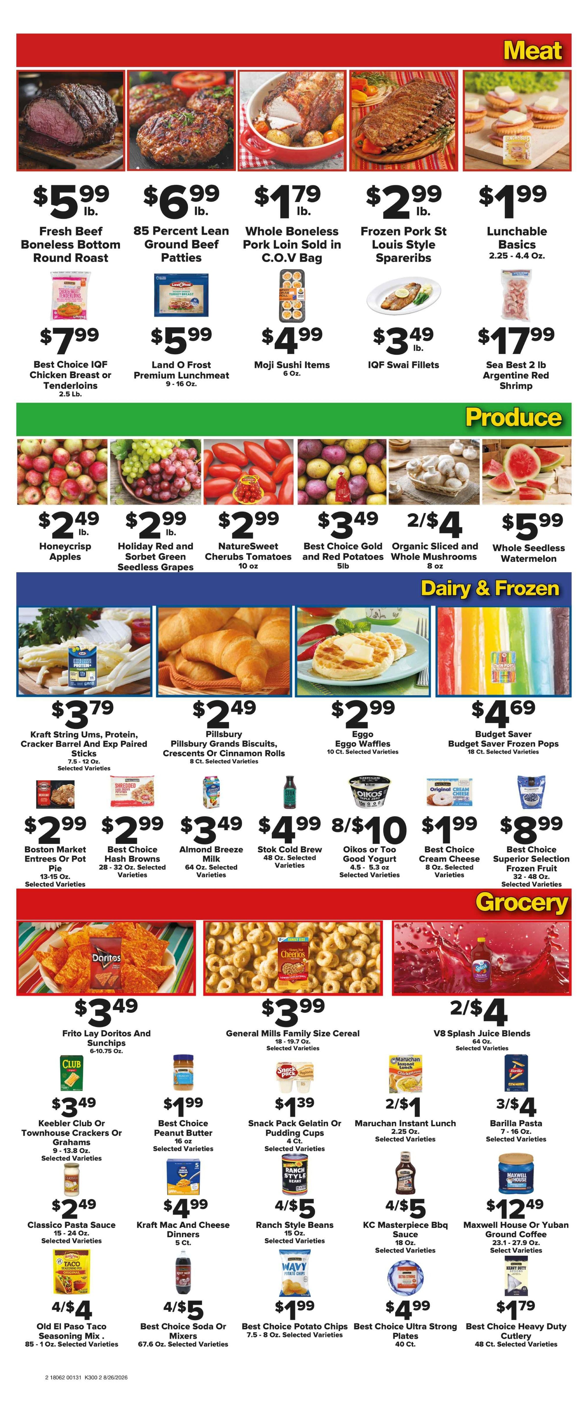 Carney's Supermarket Weekly Ad August 26 - September 1, 2026
