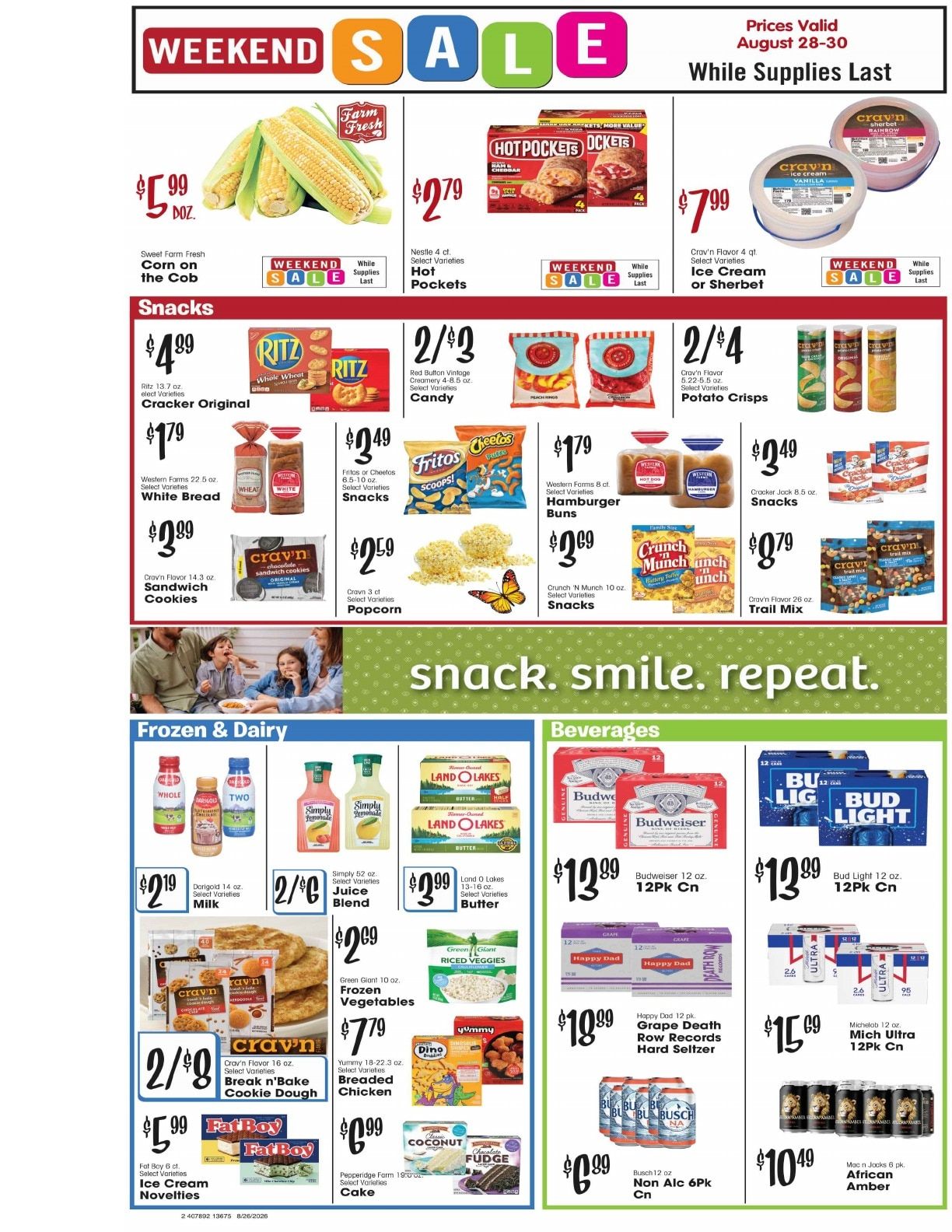 Canyon Foods Weekly Ad August 26 - September 1, 2026