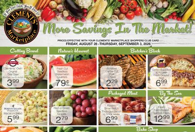 Clements' Marketplace (Rhode Island) Weekly Ad August 28 - September 3, 2026