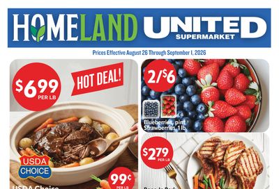 Homeland Stores (Clinton and Elk City, OK) Weekly Ad August 26 - September 1, 2026