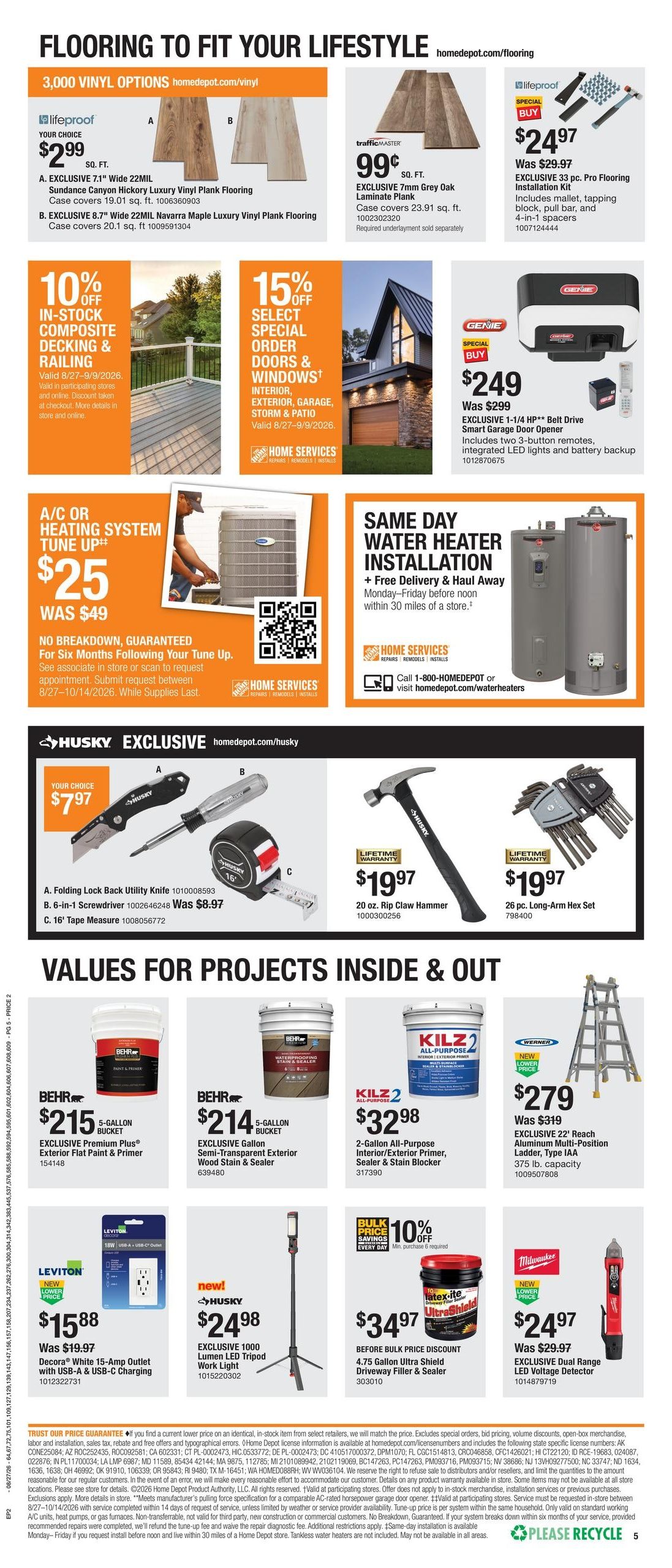 Home Depot (IL, IN, KY) Labor Day Savings Weekly Ad August 27 - September 9, 2026