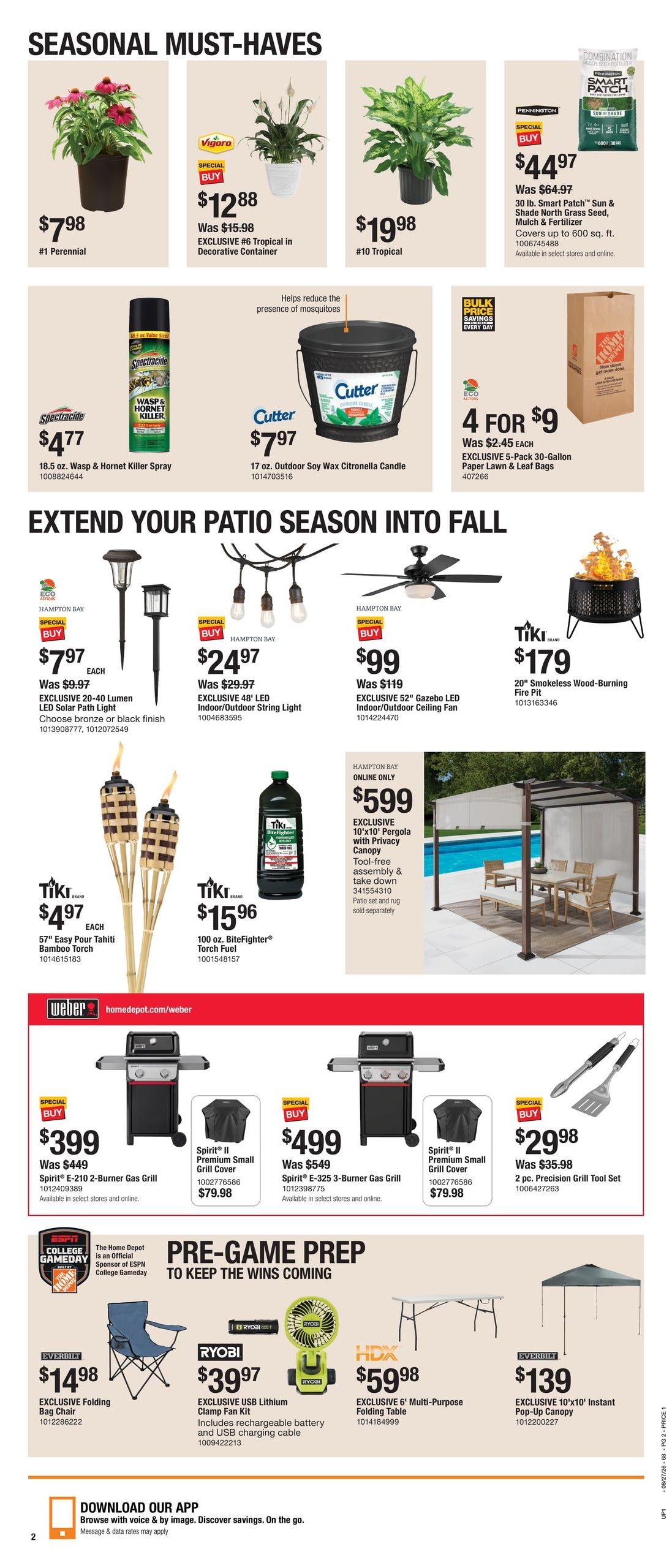 Home Depot (PA) Labor Day Savings Weekly Ad August 27 - September 9, 2026