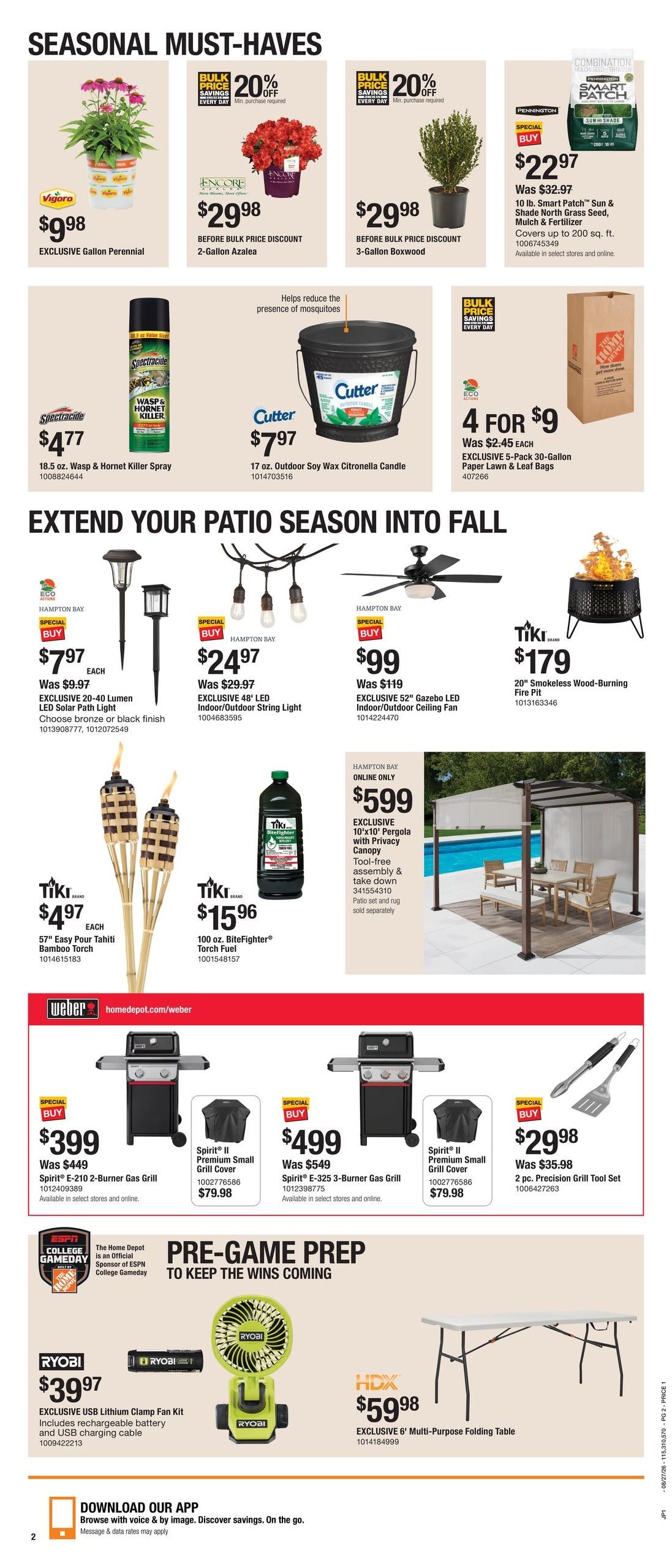 Home Depot (KY, OH, WV) Labor Day Savings Weekly Ad August 27 - September 9, 2026