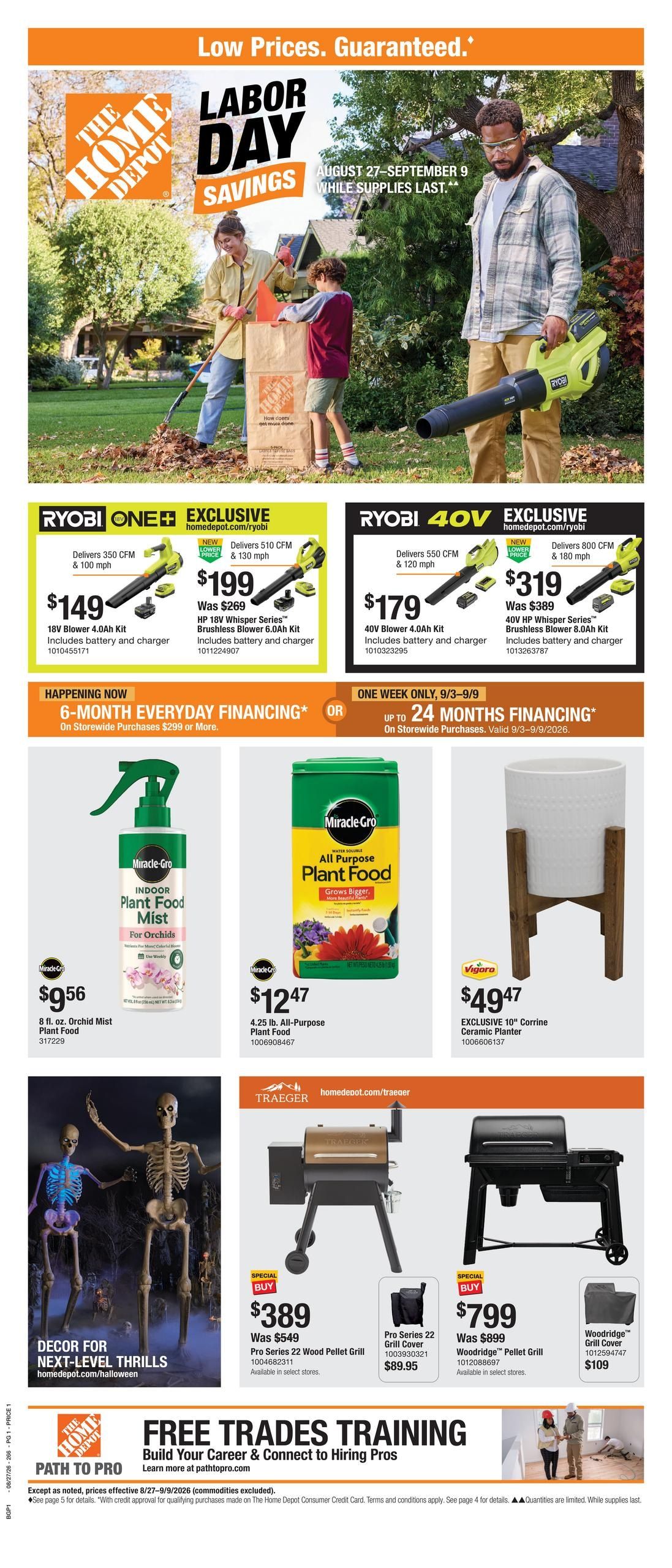 Home Depot (Shreveport–Powhatan Area, LA) Labor Day Savings Weekly Ad August 27 - September 9, 2026