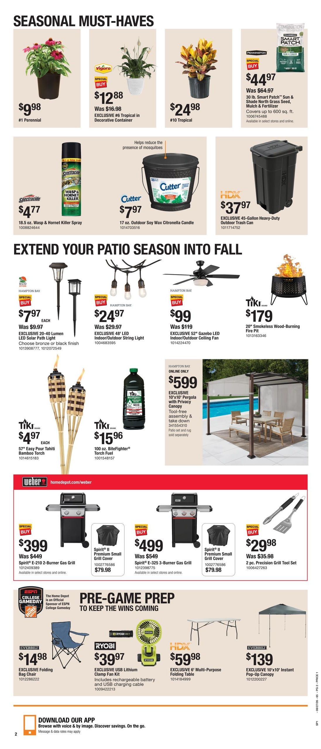Home Depot (Millbrook–South Fallsburg Area, NY) Labor Day Savings Weekly Ad August 27 - September 9, 2026